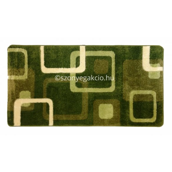 Zöld kockás szőnyeg  60x110 cm