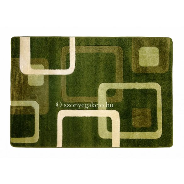 Zöld kockás szőnyeg 160x220 cm