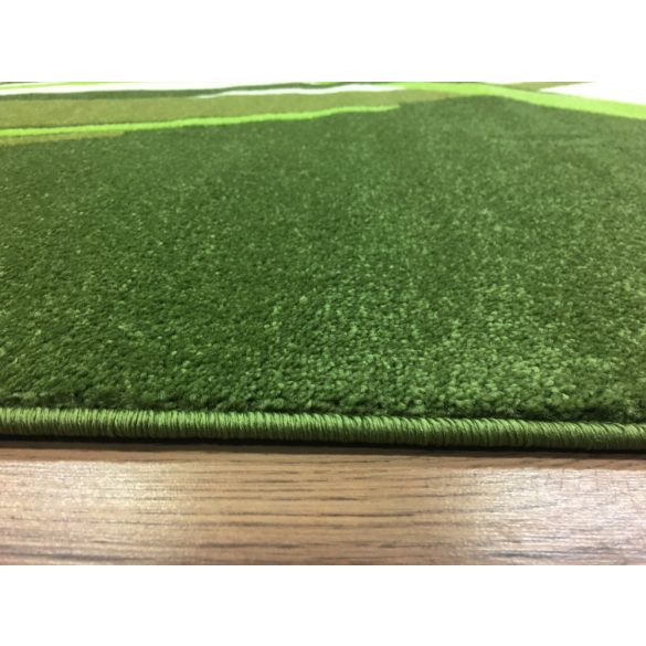 Zöld modern vonalas szőnyeg 200x280 cm