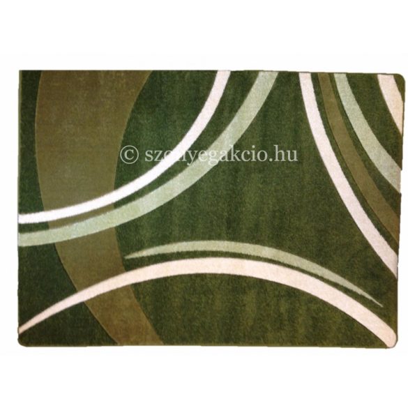 Zöld vonalas szőnyeg 120x170 cm